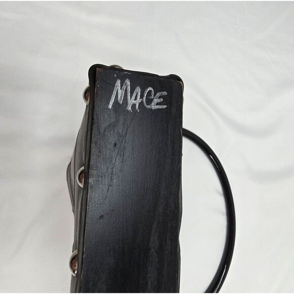 Y2K Black‎ "Roadbags" by Mace Upcycled Studded Tire Bag Purse I-95 Goth Grunge - Picture 7 of 14